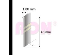 Produkt Truhlářské Brady šikmé 34° Narex 15G-DA/45 - 1,80 x 45 mm - 4.000 ks - nerez