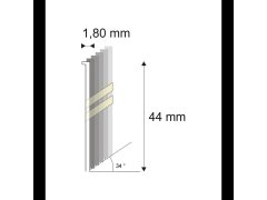 Produkt Truhlářské Brady šikmé 34° Narex 15G-DA/44 - 1,80 x 44 mm - 4.000 ks