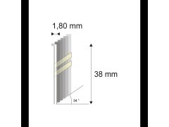 Produkt Truhlářské Brady šikmé 34° Narex 15G-DA/38 - 1,80 x 38 mm - 4.000 ks