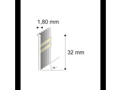 Produkt Truhlářské Brady šikmé 34° Narex 15G-DA/32 - 1,80 x 32 mm - 4.000 ks