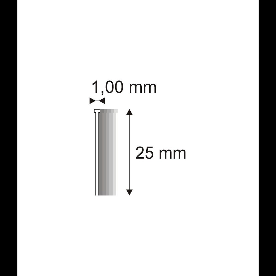 Truhlářské Brady Narex 12/25 (18G) - 1 x 25 mm kusů v&nbsp;balení 1000 