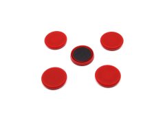 Magnety Mikov 854 - barevné 40 mm - 10 ks barevné provedení červená
