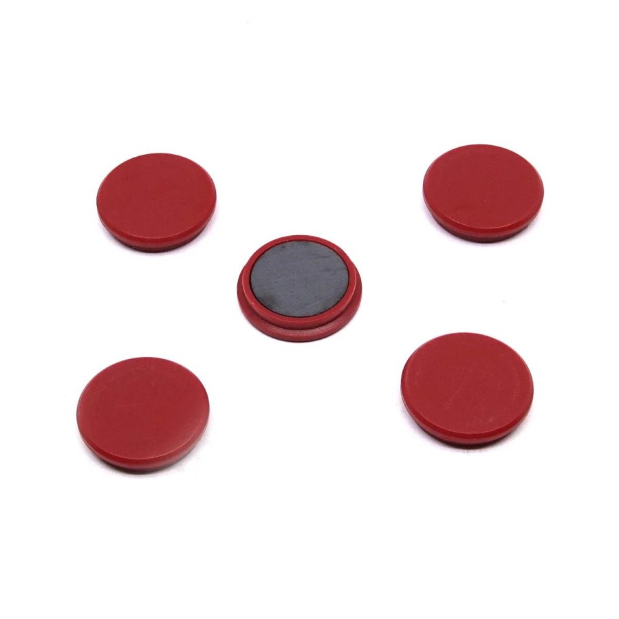 Magnety Mikov 853 - barevné 32 mm - 10 ks barevné provedení červená - 