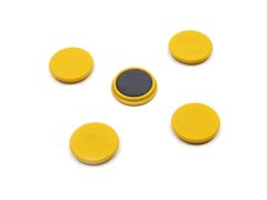 Magnety Mikov 853 - barevné 32 mm - 100 ks barevné provedení žlutá
