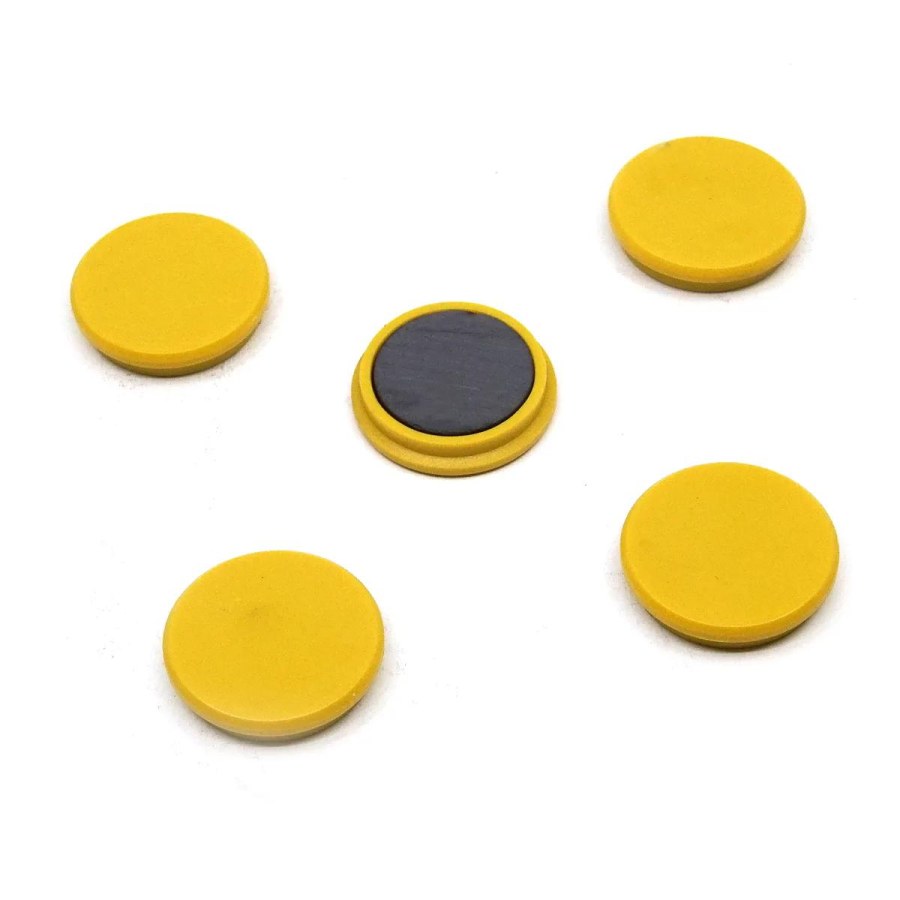 Magnety Mikov 853 - barevné 32 mm - 100 ks barevné provedení žlutá 