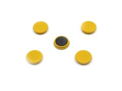 Magnety Mikov 852 - barevné 24 mm - 6 ks barevné provedení žlutá