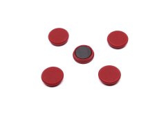 Magnety Mikov 852 - barevné 24 mm - 6 ks barevné provedení červená