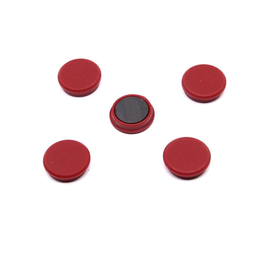 Magnety Mikov 852 - barevné 24 mm - 6 ks barevné provedení červená 