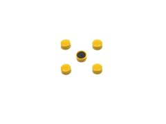 Magnety Mikov 851 - barevné 13 mm - 8 ks barevné provedení žlutá