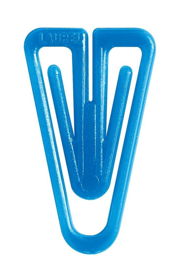 Dopisové spony Mikov 622 - plastové tvar V 25 mm - 30 ks 