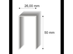 Tesařské spony s&nbsp;pryskyřicí Narex 580/50 - 26 x 50 mm - 1.800 ks