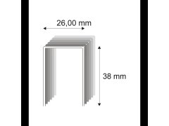 Tesařské spony s&nbsp;pryskyřicí Narex 580/38 - 26 x 38 mm - 2.200 ks