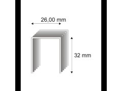 Tesařské spony s&nbsp;pryskyřicí Narex 580/32 - 26 x 32 mm - 3.000 ks