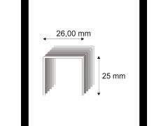 Tesařské spony s&nbsp;pryskyřicí Narex 580/25 - 26 x 25 mm - 3.000 ks