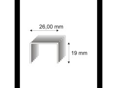 Tesařské spony Narex 580/19 - 26 x 19 mm - 4.200 ks