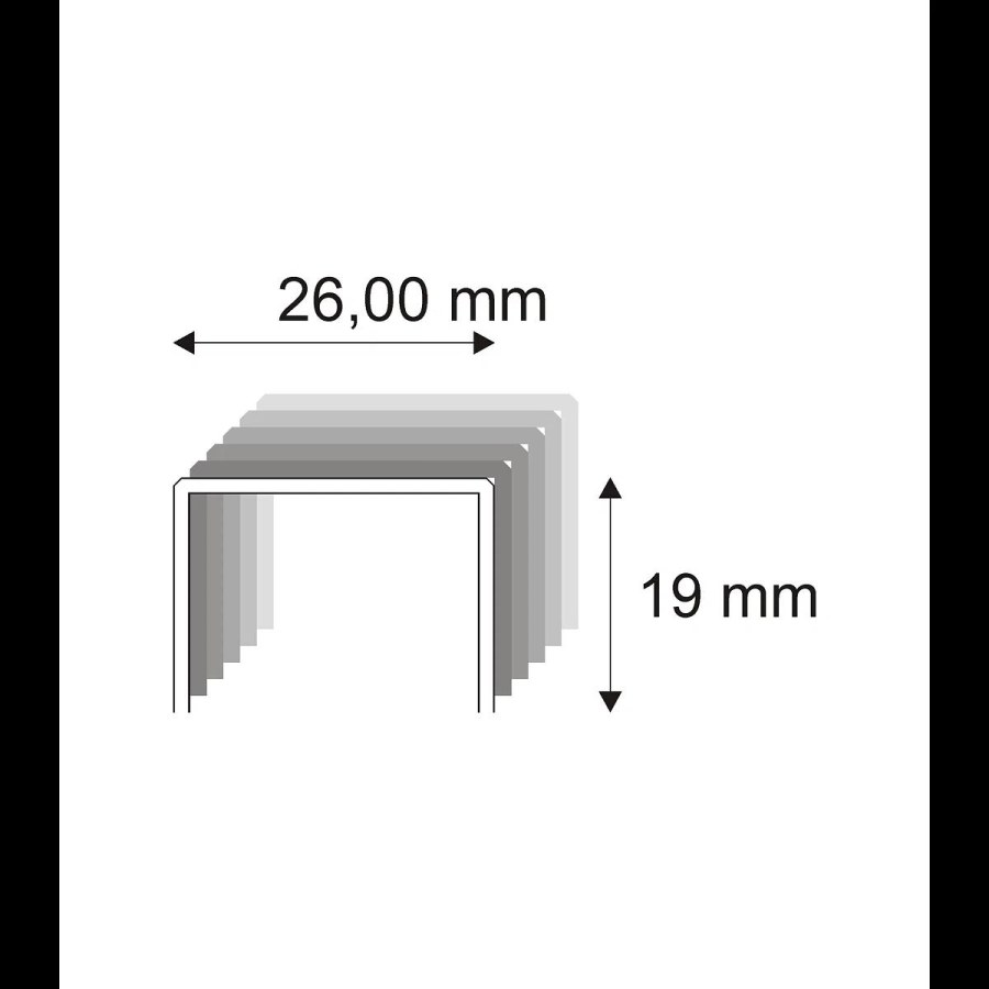 Tesařské spony Narex 580/19 - 26 x 19 mm - 4.200 ks 