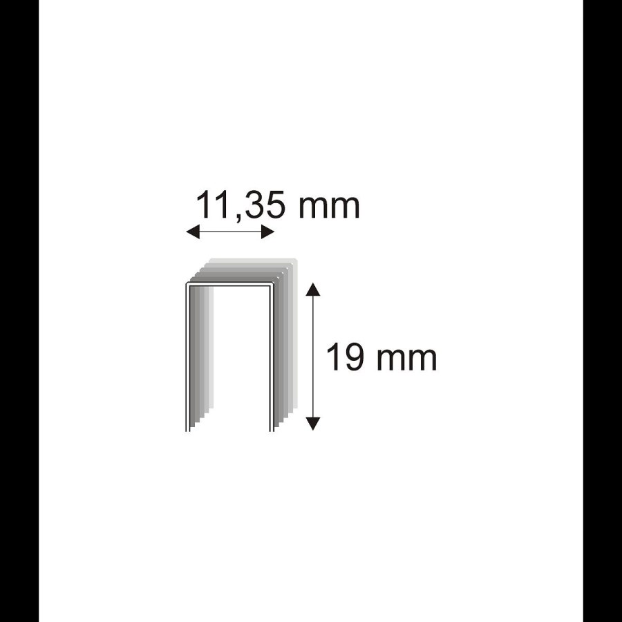 Čalounické spony Narex 539/19 - 11,35 x 19 mm - 4.600 ks 