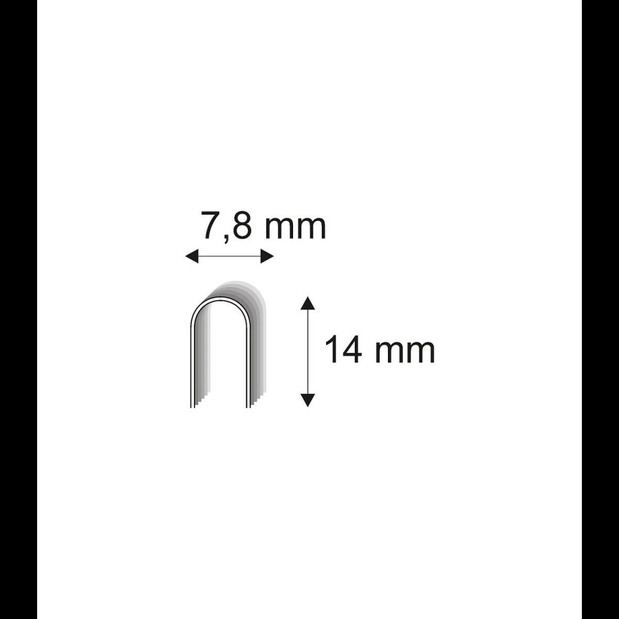 Kabelážní spony ostřené Narex 502/14 - 7, 80 x 14 mm kusů v&nbsp;balení 700 