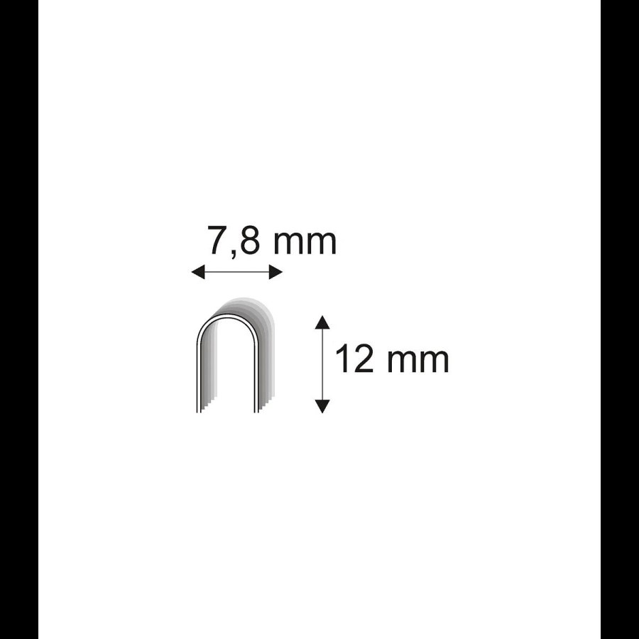 Kabelážní spony ostřené Narex 502/12 - 7, 80 x 12 mm kusů v&nbsp;balení 700 