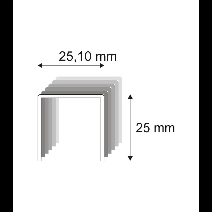 Kartonážní spony s&nbsp;pryskyřicí Narex 491/25 - 25,10 x 25 mm - 4.000 ks 