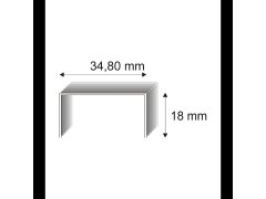 Kartonážní spony Narex 490/18 CU - 34,80 x 18 mm - 2.500 ks