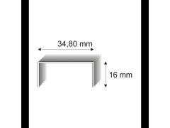 Kartonážní spony Narex 490/16 CU - 34,80 x 16 mm - 2.500 ks