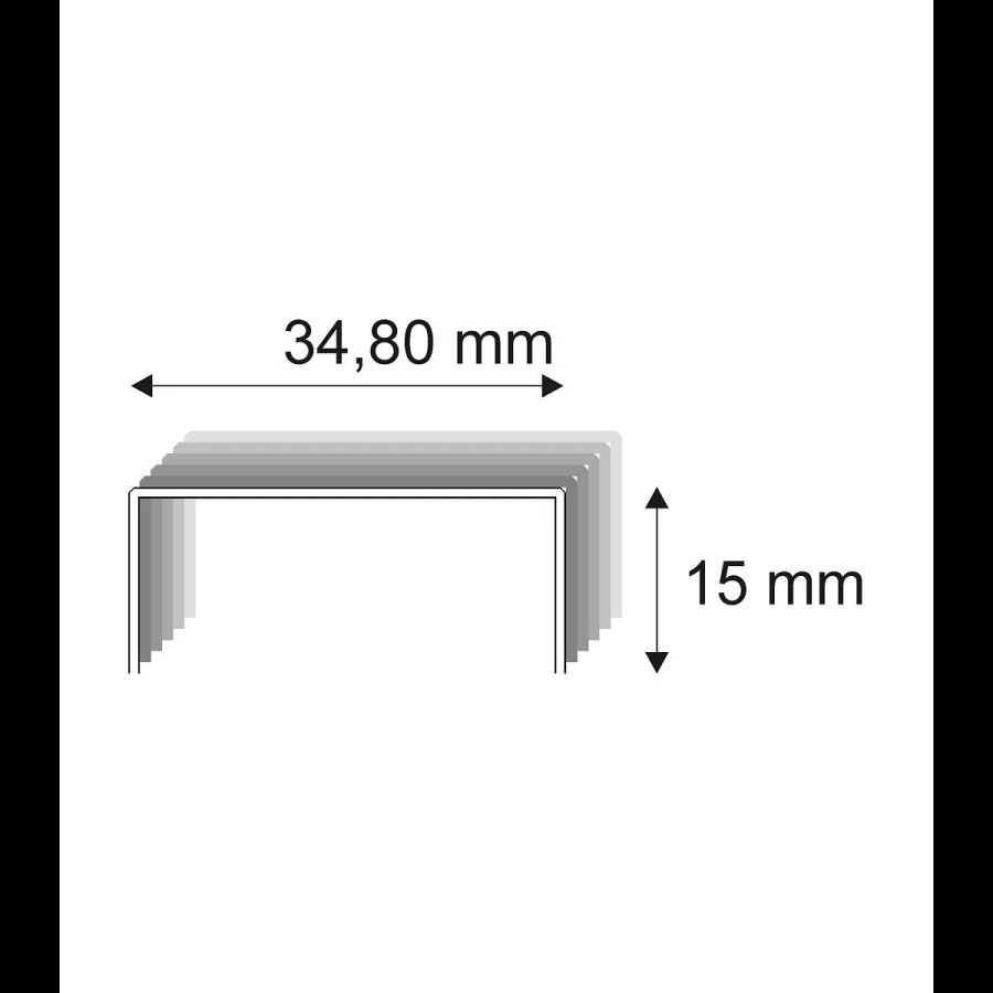 Kartonážní spony Narex 490/15 CU - 34,80 x 15 mm - 3.000 ks 