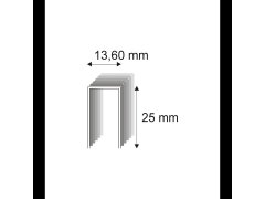 Čalounické spony Narex 489/25 - 13,60 x 25 mm - 8.400 ks