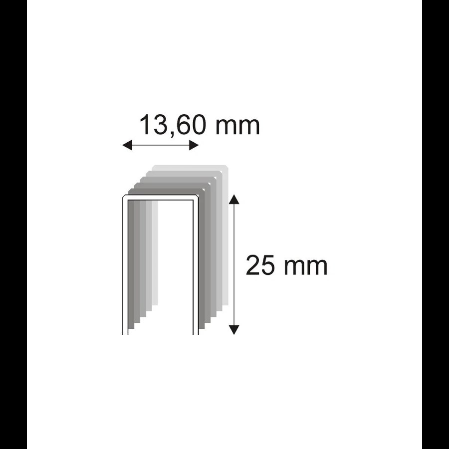 Čalounické spony Narex 489/25 - 13,60 x 25 mm - 8.400 ks - 