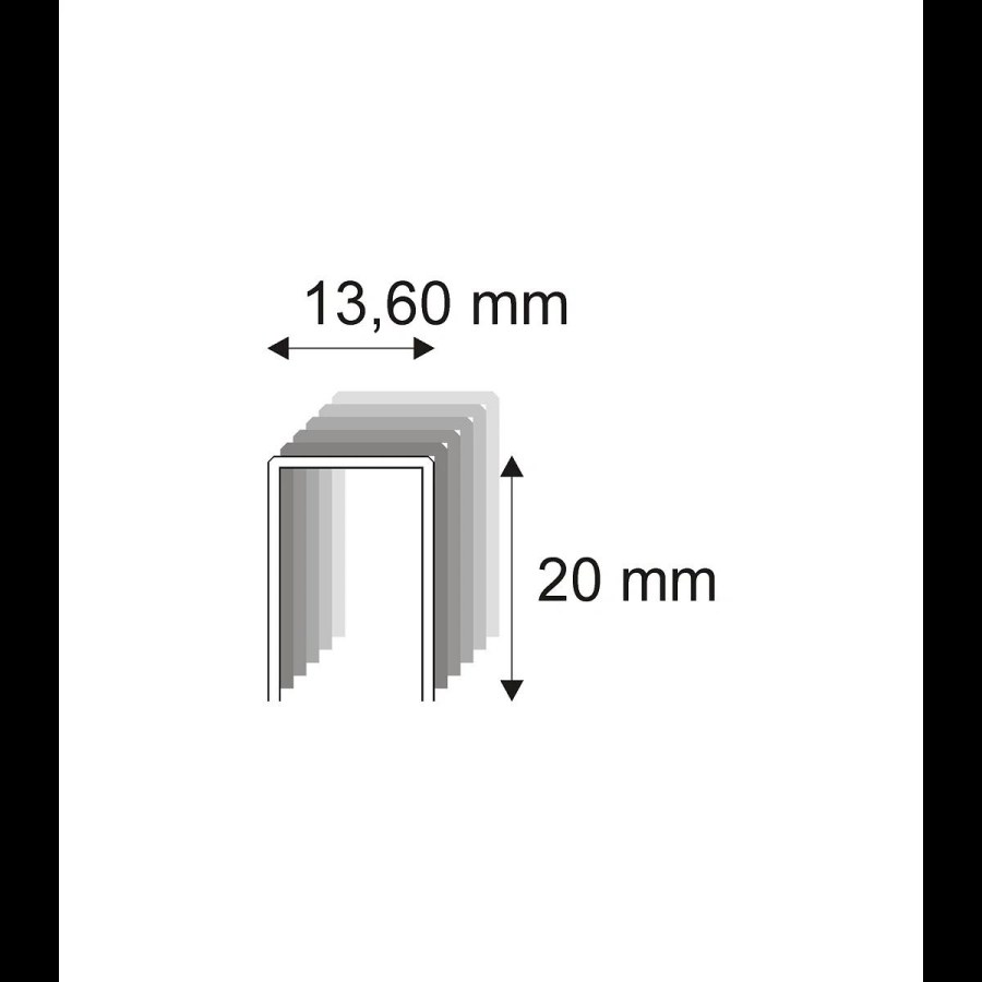 Čalounické spony Narex 489/20 - 13,60 x 20 mm - 10.400 ks - 