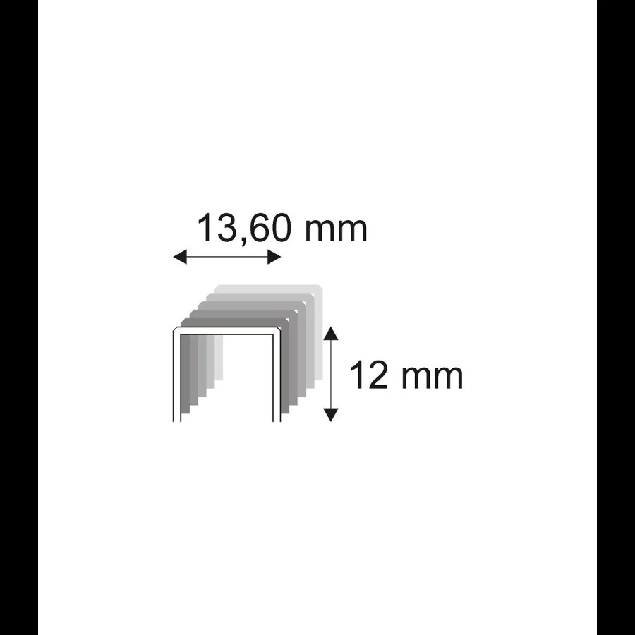 Čalounické spony Narex ostřené 489/12 O - 13,60 x 12 mm - 16.800 ks 