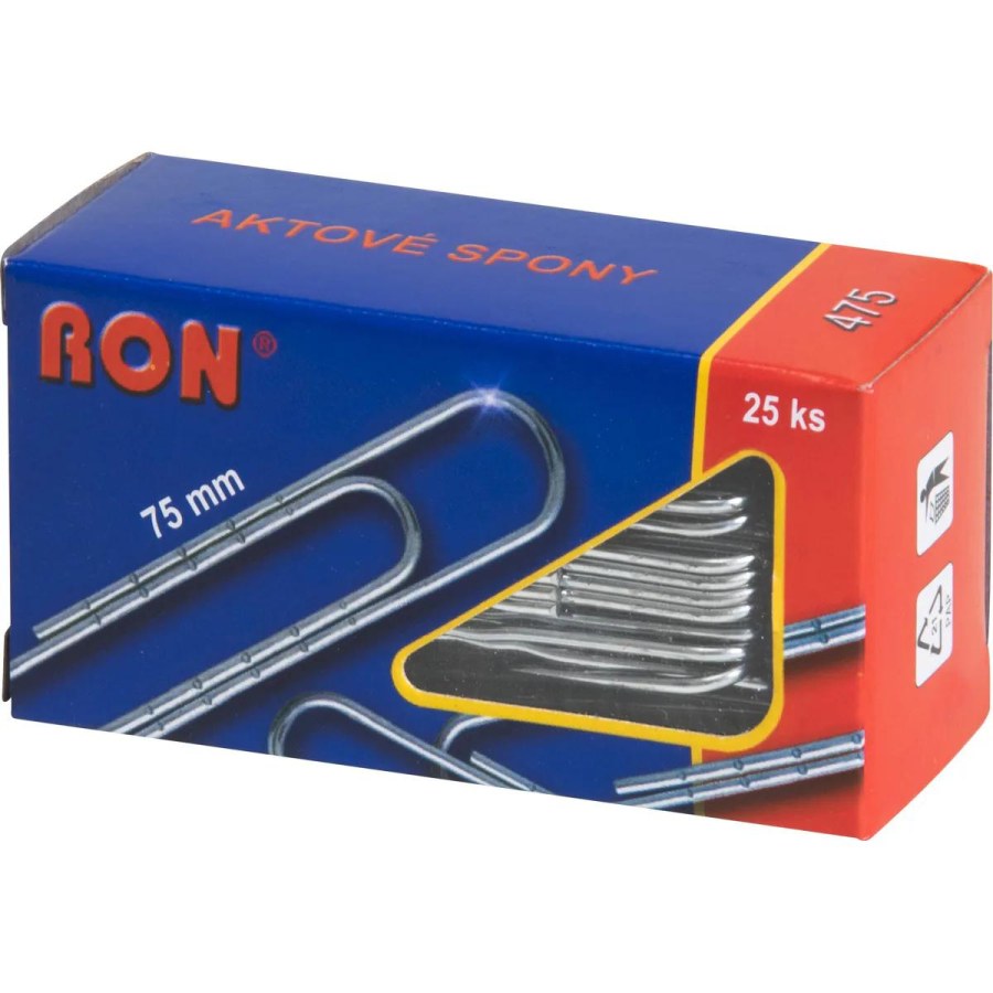 Dopisové spony Mikov 475 - aktové 75 mm - 25 ks - 