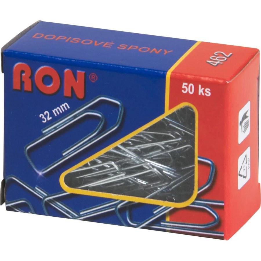 Dopisové spony Mikov 462 - šípové 32 mm - 50 ks 
