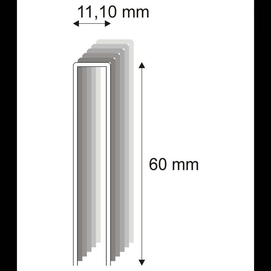 Tesařské spony s&nbsp;pryskyřicí Narex 370/60 - 11,10 x 60 mm - 3.600 ks 