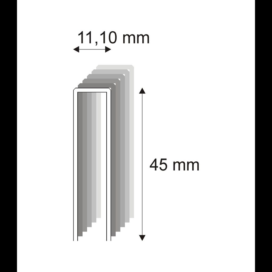 Tesařské spony s&nbsp;pryskyřicí Narex 370/45 - 11,10 x 45 mm - 4.800 ks - 