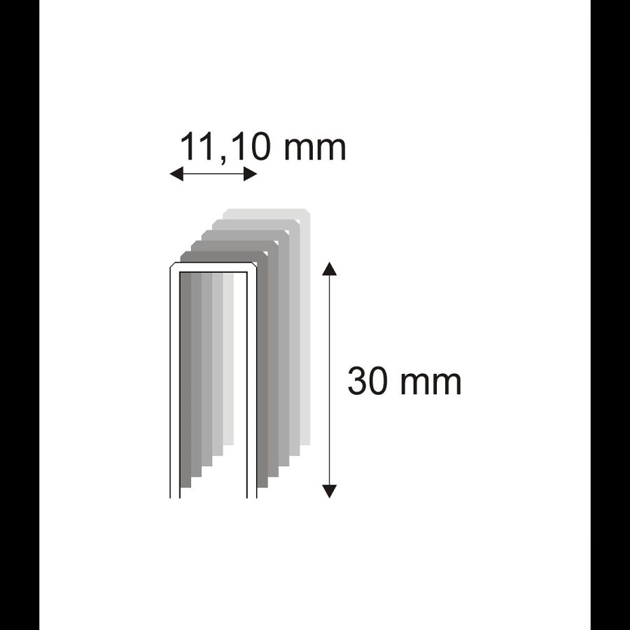 Tesařské spony s&nbsp;pryskyřicí Narex 370/30 - 11,10 x 30 mm - 7.000 ks - 