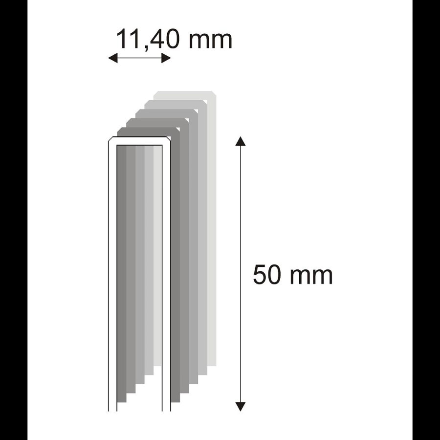 Tesařské spony s&nbsp;pryskyřicí Narex 368/50 - 11,40 x 50 mm - 3.500 ks - 