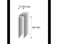 Tesařské spony Narex 368/40 - 11,40 x 40 mm - 4.300 ks