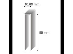 Tesařské spony s&nbsp;pryskyřicí Narex 367/55 - 10,60 x 55 mm - 3.800 ks