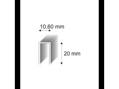 Tesařské spony s&nbsp;pryskyřicí Narex 367/20 á 70 - 10,60 x 20 mm - 11.900 ks