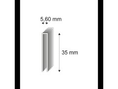 Truhlářské spony s&nbsp;pryskyřicí Narex 364/35 - 5,60 x 35 mm kusů v&nbsp;balení 13800