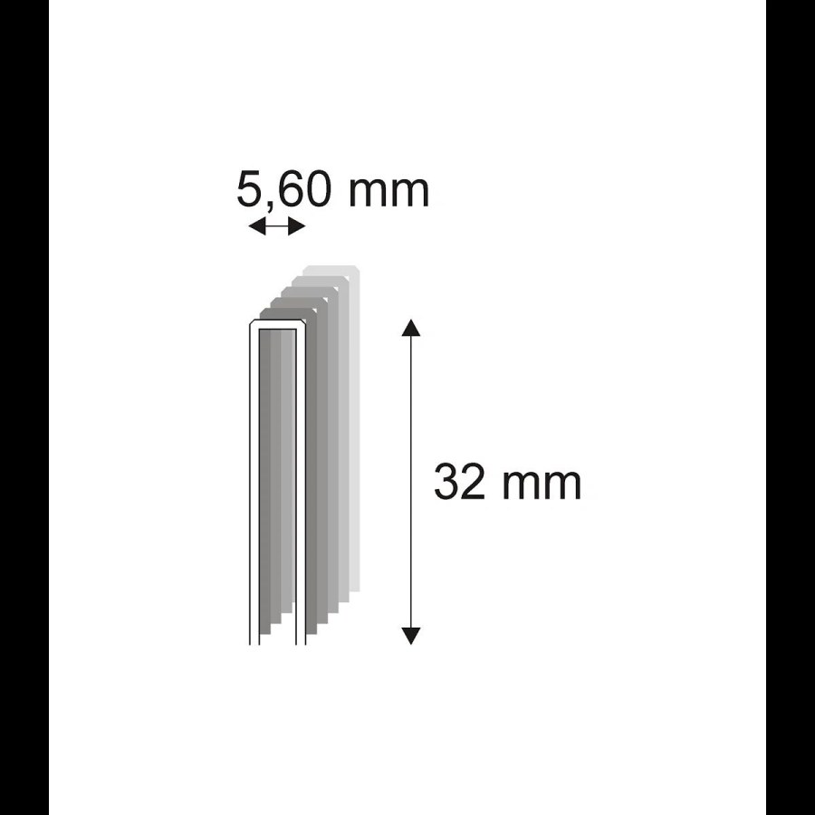 Truhlářské spony s&nbsp;pryskyřicí Narex 364/32 - 5,60 x 32 mm - 4.400 ks 