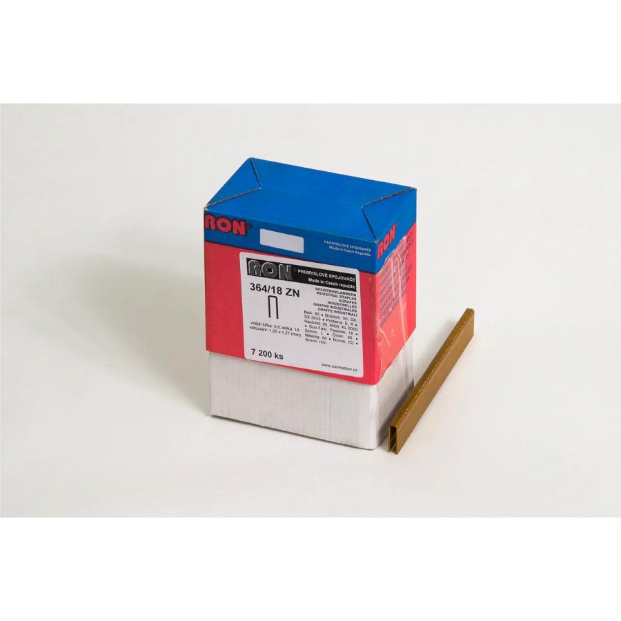 Truhlářské spony s&nbsp;pryskyřicí Narex 364/18 - 5,60 x 18 mm kusů v&nbsp;balení 7200 