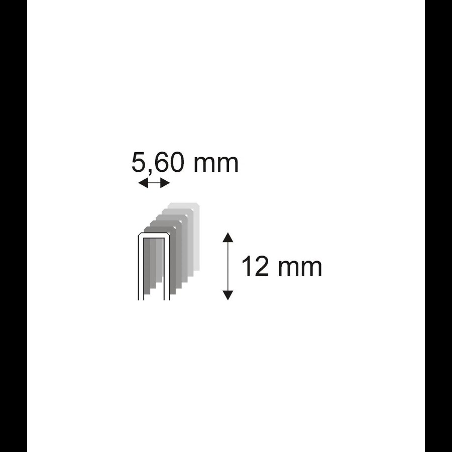 Truhlářské spony Narex 364/12 - 5,60 x 12 mm - 1.200 ks 