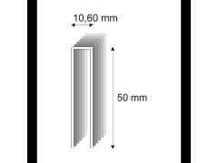 Truhlářské spony s&nbsp;pryskyřicí Narex 363/50 á 75 - 10,60 x 50 mm - 5.100 ks