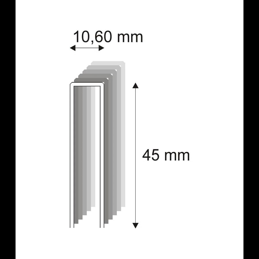 Truhlářské spony ostřené Narex 363/45 - 10,60 x 45 mm - 5 600 ks 