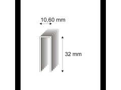 Truhlářské spony s&nbsp;pryskyřicí Narex 363/32 - 10,60 x 32 mm - 7.600 ks