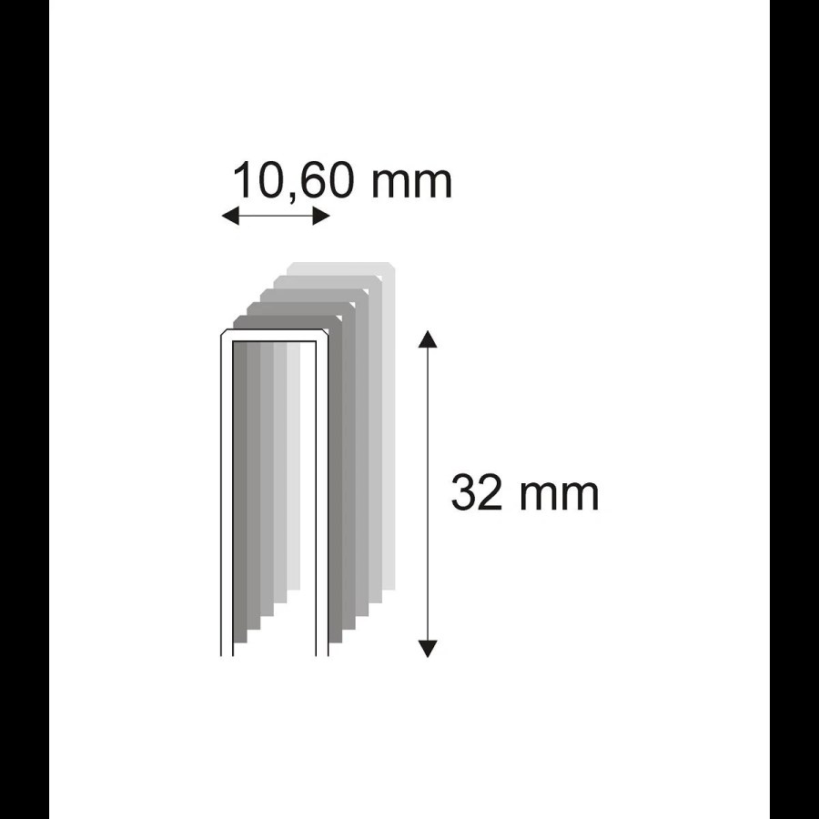 Truhlářské spony s&nbsp;pryskyřicí Narex 363/32 - 10,60 x 32 mm - 7.600 ks - 