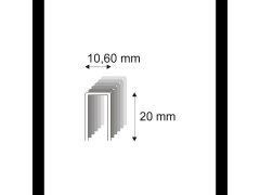 Truhlářské spony s&nbsp;pryskyřicí Narex 363/20 á 75 - 10,60 x 20 mm kusů v&nbsp;balení 12300
