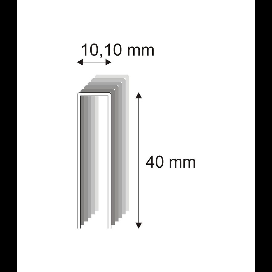 Truhlářské spony s&nbsp;pryskyřicí Narex 353/40 - 10,10 x 40 mm - 6.400 ks 